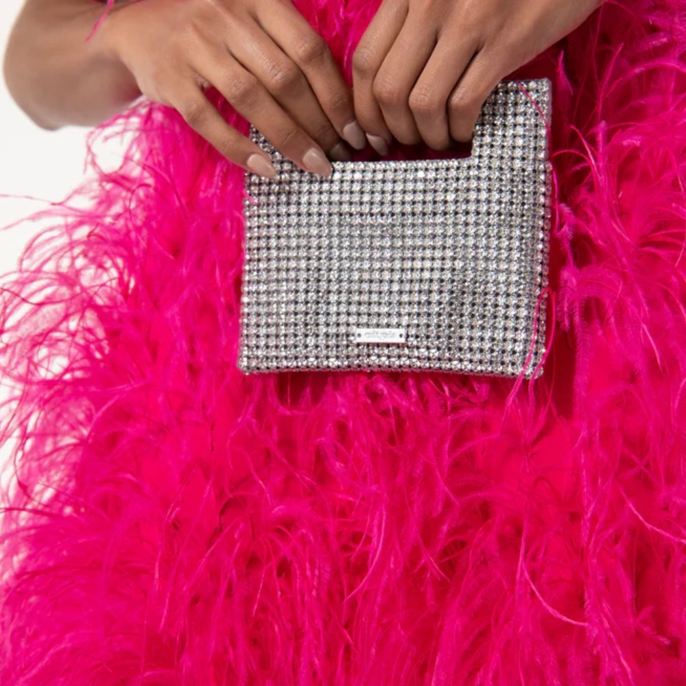Cult Gaia nano rhinestone bag